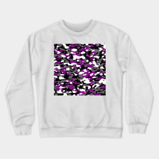 Purple Camo pattern digital Camouflage Crewneck Sweatshirt